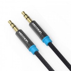 Laidas 3.5mm - 3.5mm stereo (K-K) 1.5m pintas gold Vention